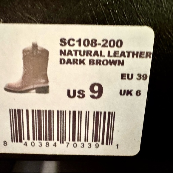Soho Collective NWT Sz 39 Isa Leather Ankle Boots Brown - Picture 2 of 3